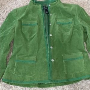 Green vintage button up jacket